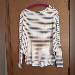 Staccato brand. Striped Multicolor Top, size S. Batwing sleeves. Lightweight